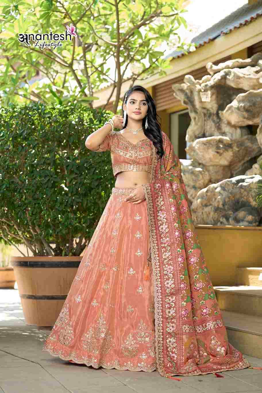 Occasion Vol-13 By Anantesh 5053 To 5056 Series Beautiful Colorful Fancy Wedding Collection Occasional Wear & Party Wear Pure Viscose Silk Lehengas At Wholesale Price