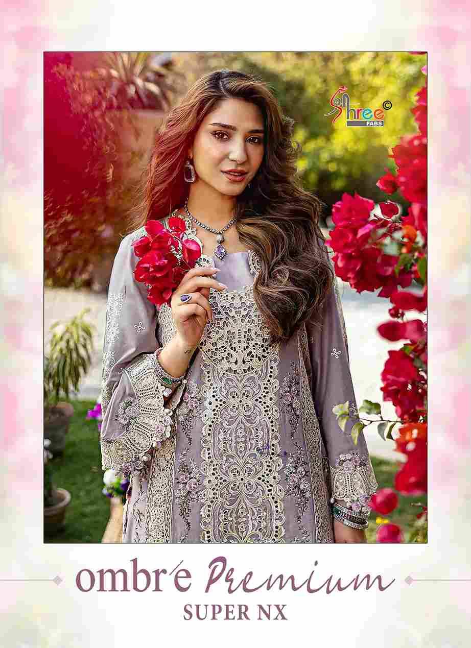 Ombre Premium Super Nx By Shree Fabs Designer Pakistani Suits Collection Beautiful Stylish Fancy Colorful Party Wear & Ethnic Wear Pure Viscose With Pure Cotton With Embroidery Dresses At Wholesale Price
