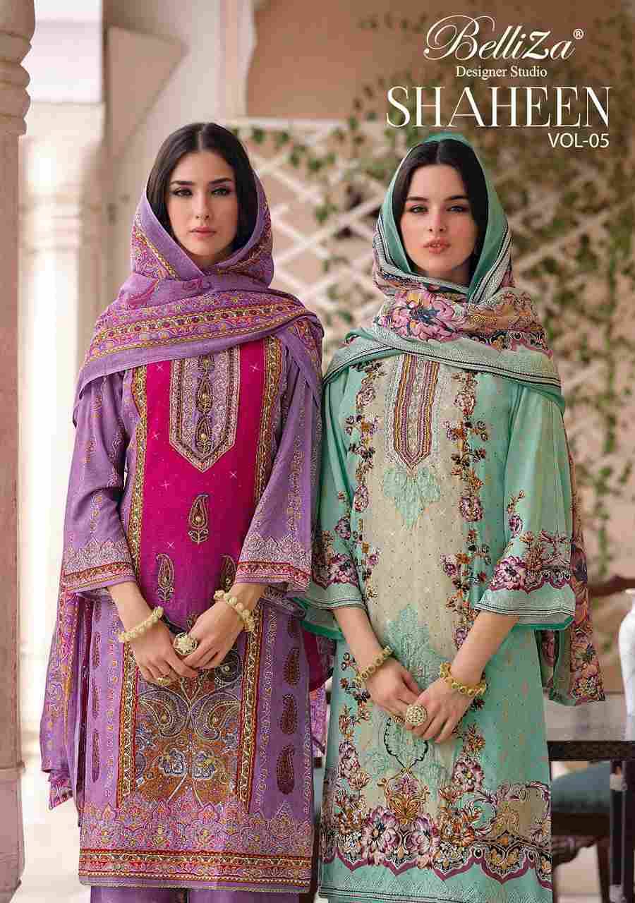 Shaheen Vol-5 By Belliza 863-001 To 863-008 Series Beautiful Festive Suits Stylish Fancy Colorful Casual Wear & Ethnic Wear Pure Viscose Rayon Print Dresses At Wholesale Price