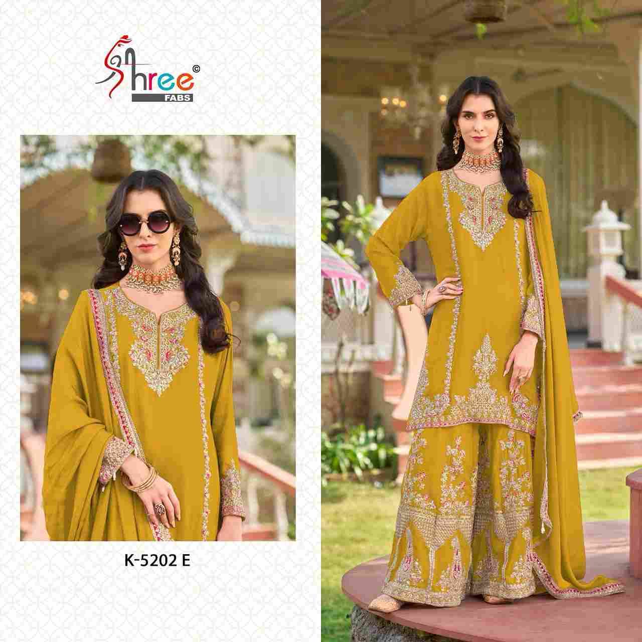 Shree Fabs Hit Design K-5202 Colours Vol-2 By Shree Fabs K-5202-D To K-5202-G Series Designer Pakistani Suits Beautiful Fancy Stylish Colorful Party Wear & Occasional Wear Chinnon With Embroidery Dresses At Wholesale Price