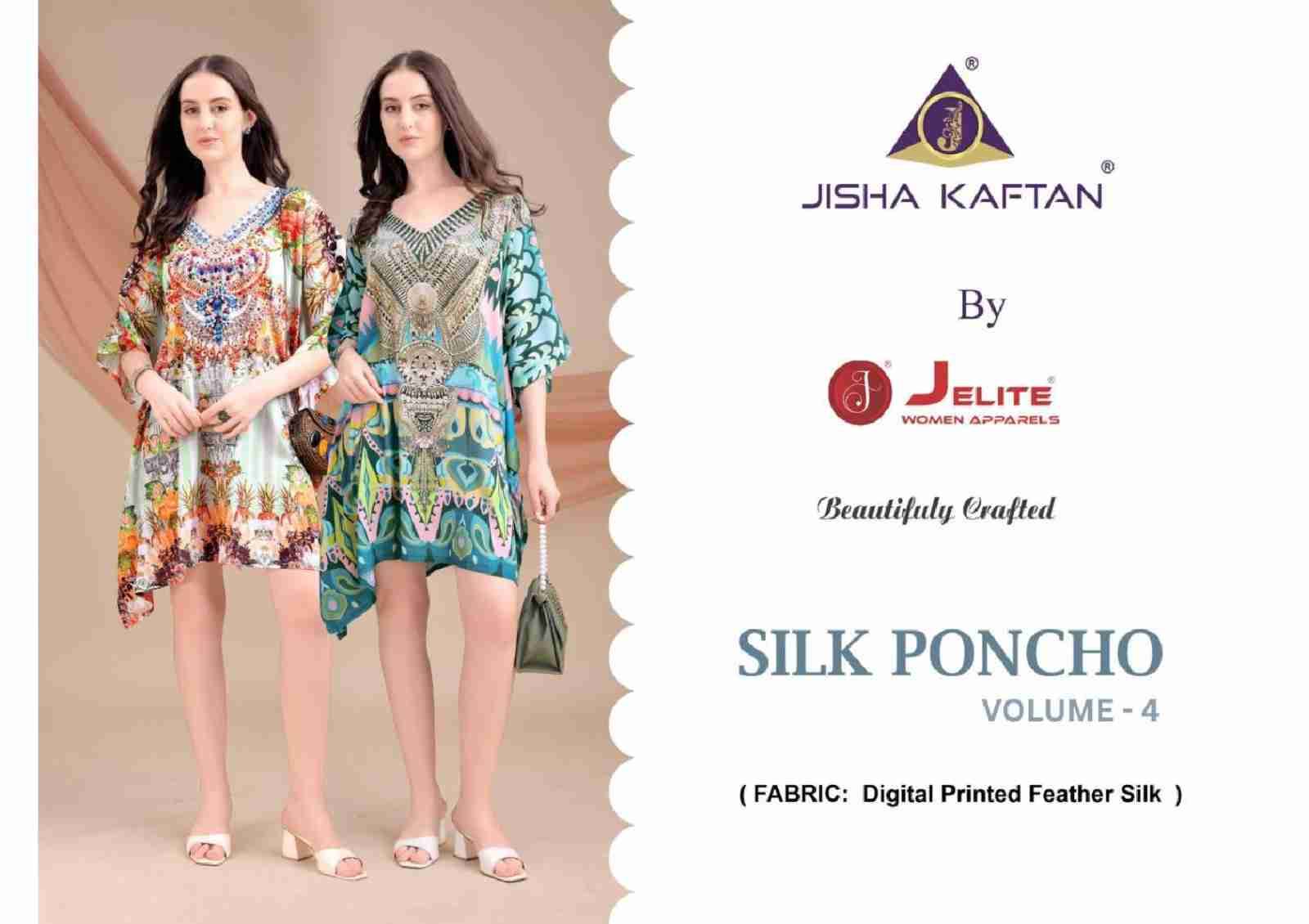 Silk Poncho Vol-4 By Jelite 2025 To 2032 Series Designer Stylish Fancy Colorful Beautiful Party Wear & Ethnic Wear Collection Silk Kaftan At Wholesale Price
