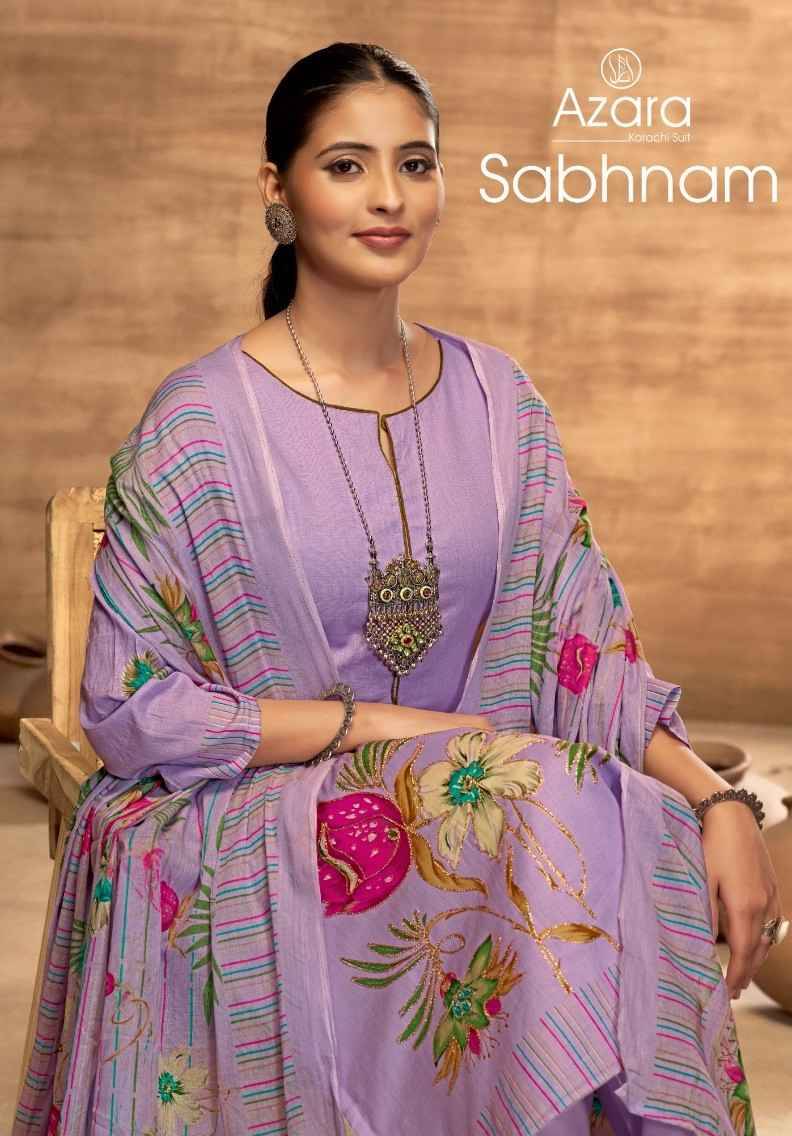 Sabhnam By Azara 54001 To 54004 Series Beautiful Stylish Festive Suits Fancy Colorful Casual Wear & Ethnic Wear & Ready To Wear Lawn Cotton Print Dresses At Wholesale Price