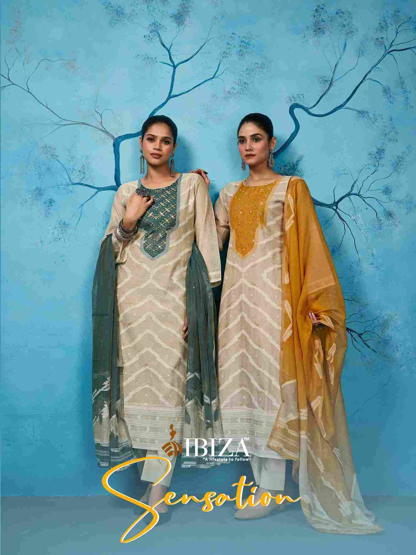 Sensation By Ibiza 15860 To 15863 Series Designer Festive Suits Beautiful Fancy Stylish Colorful Party Wear & Occasional Wear Pure Silk Jacquard Dresses At Wholesale Price