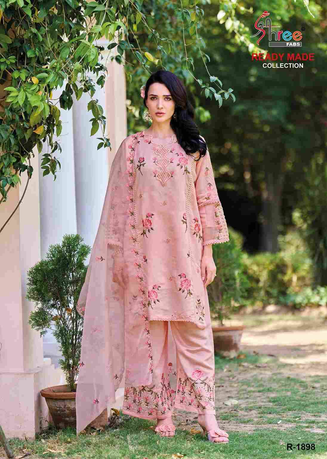 Shree Fabs Hit Design R-1898 Colours By Shree Fabs Series Designer Pakistani Suits Collection Beautiful Stylish Fancy Colorful Party Wear & Occasional Wear Cambric Lawn Cotton Dresses At Wholesale Price