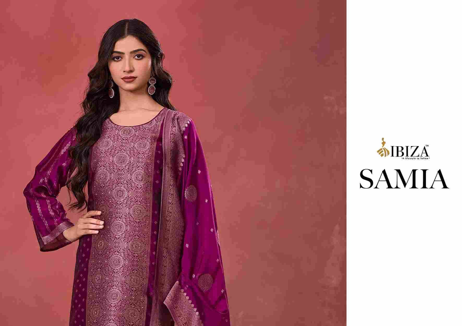 Samia By Ibiza 1581 To 1584 Series Designer Festive Suits Beautiful Fancy Stylish Colorful Party Wear & Occasional Wear Pure Bangalori Silk Jacquard Dresses At Wholesale Price