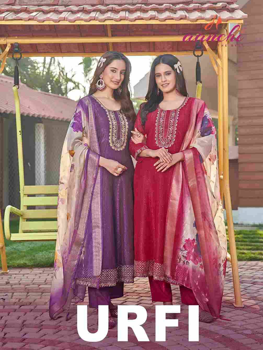 Urfi By Aanchi 01 To 04 Series Beautiful Festive Suits Colorful Stylish Fancy Casual Wear & Ethnic Wear Heavy Crunchy Dresses At Wholesale Price