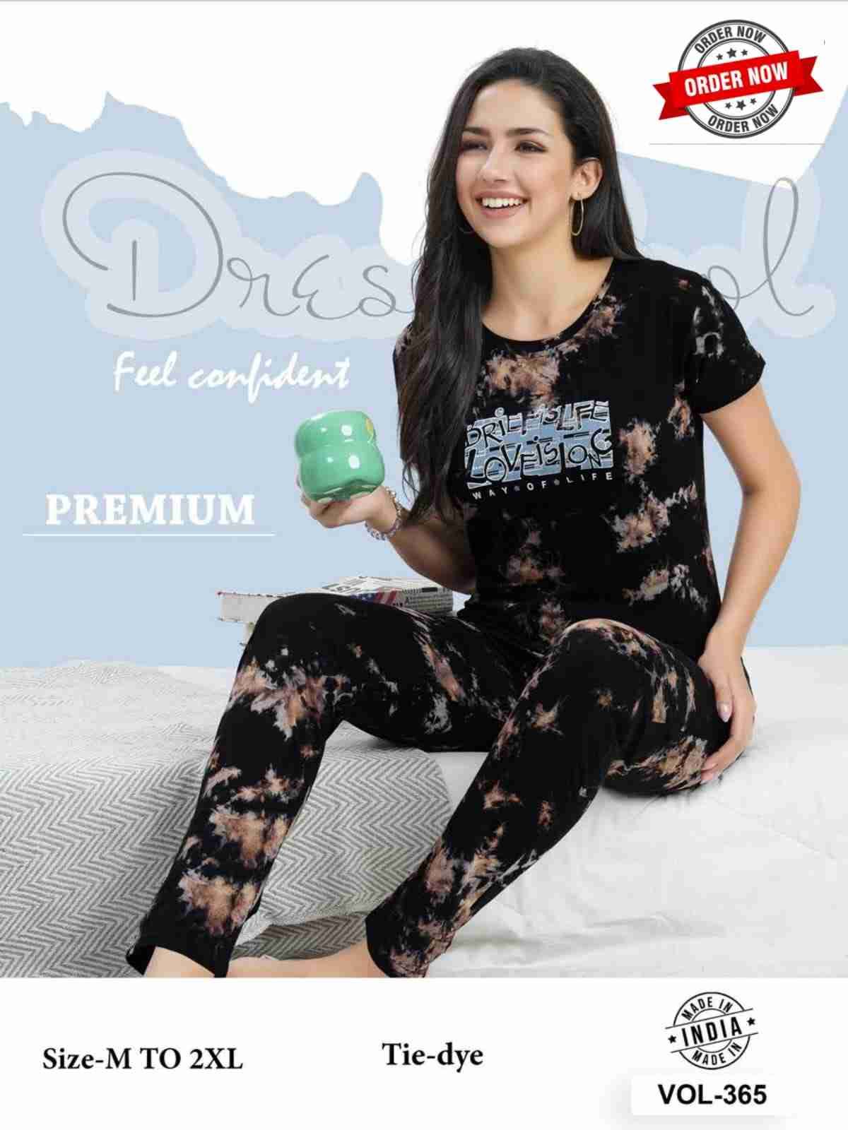 Vol-365 By Kaamiri 365-A To 365-F Series Beautiful Stylish Fancy Colorful Casual Wear & Ethnic Wear Hosiery Cotton Night Suits At Wholesale Price