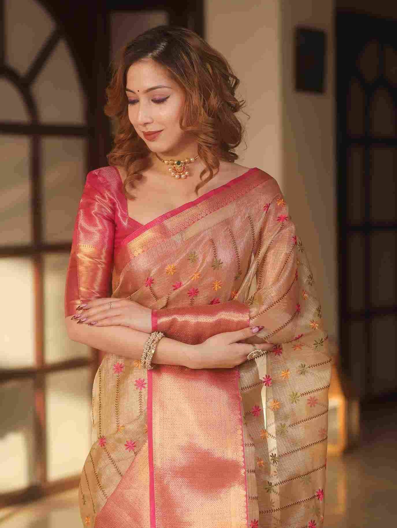 Vv-25 By Fashid Wholesale Indian Traditional Wear Collection Beautiful Stylish Fancy Colorful Party Wear & Occasional Wear Tissue Silk Sarees At Wholesale Price