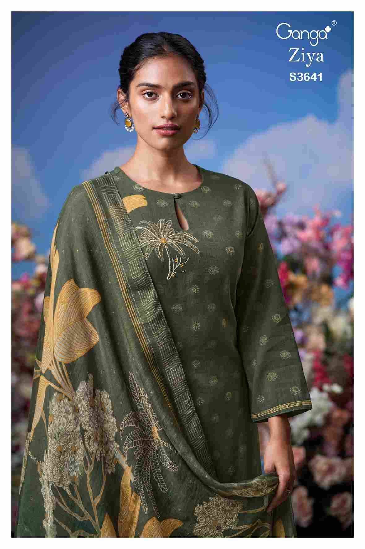 Ziya-3641 By Ganga Fashion 3641-A To 3641-D Series Beautiful Festive Suits Colorful Stylish Fancy Casual Wear & Ethnic Wear Pure Cotton Dresses At Wholesale Price