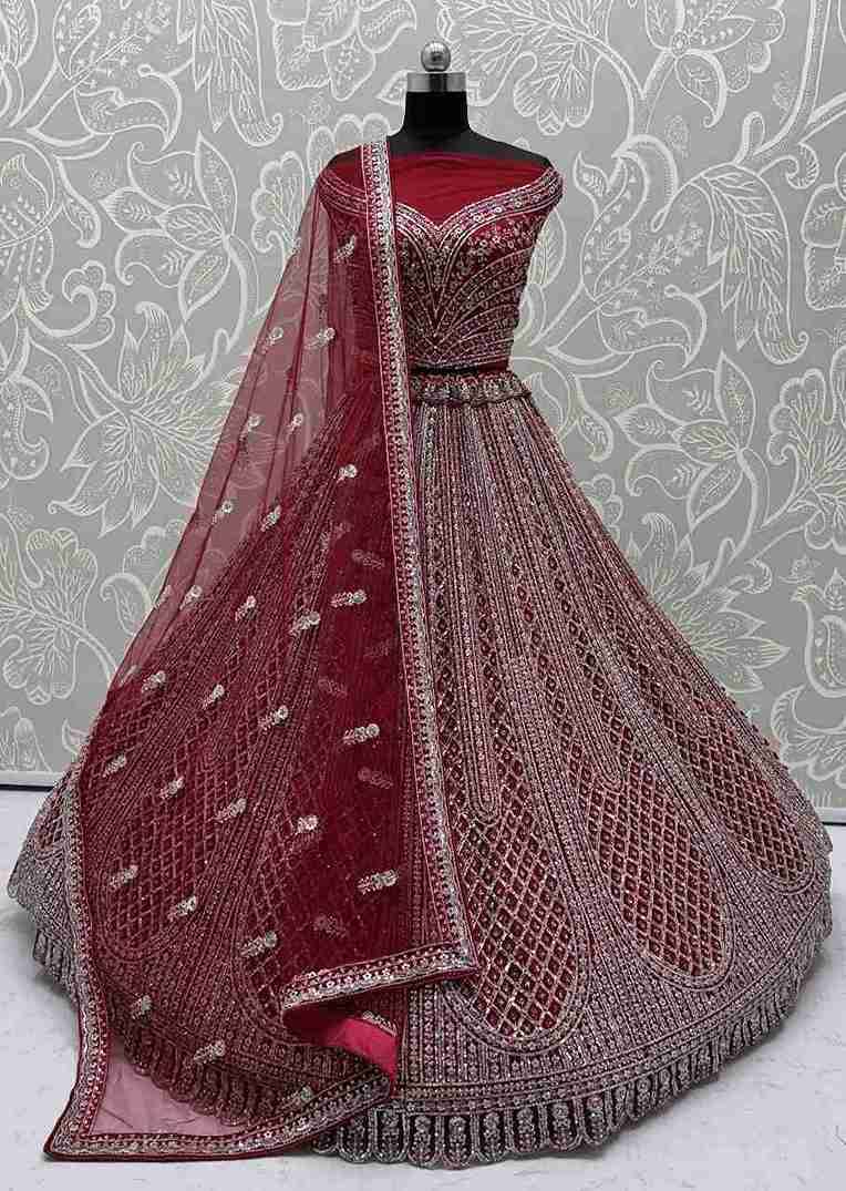2869 By Fashid Wholesale Festive Wear Collection Beautiful Stylish Colorful Fancy Party Wear & Occasional Wear Heavy Net Lehengas At Wholesale Price