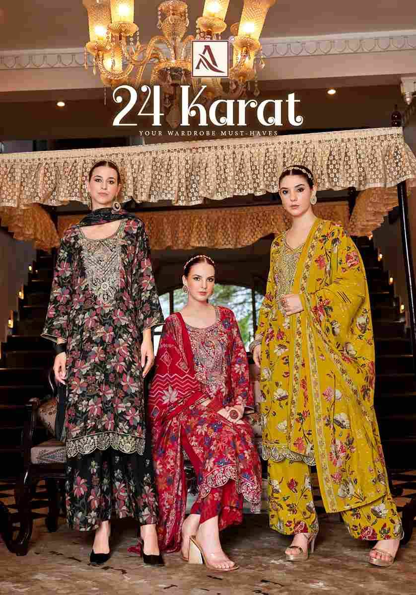 24 Karat By Alok Suit 2046-863-01 To 2046-863-06 Series Beautiful Festive Suits Colorful Stylish Fancy Casual Wear & Ethnic Wear Pure Viscose Rayon Dresses At Wholesale Price