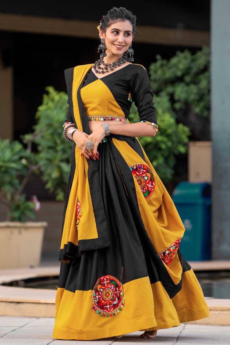 Awy-7066 By Fashid Wholesale Designer Beautiful Navratri Collection Occasional Wear & Party Wear Pure Cotton Lehengas At Wholesale Price