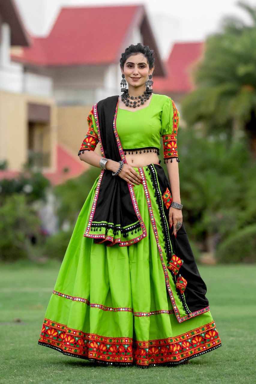 Awy-7067 By Fashid Wholesale Designer Beautiful Navratri Collection Occasional Wear & Party Wear Pure Cotton Lehengas At Wholesale Price