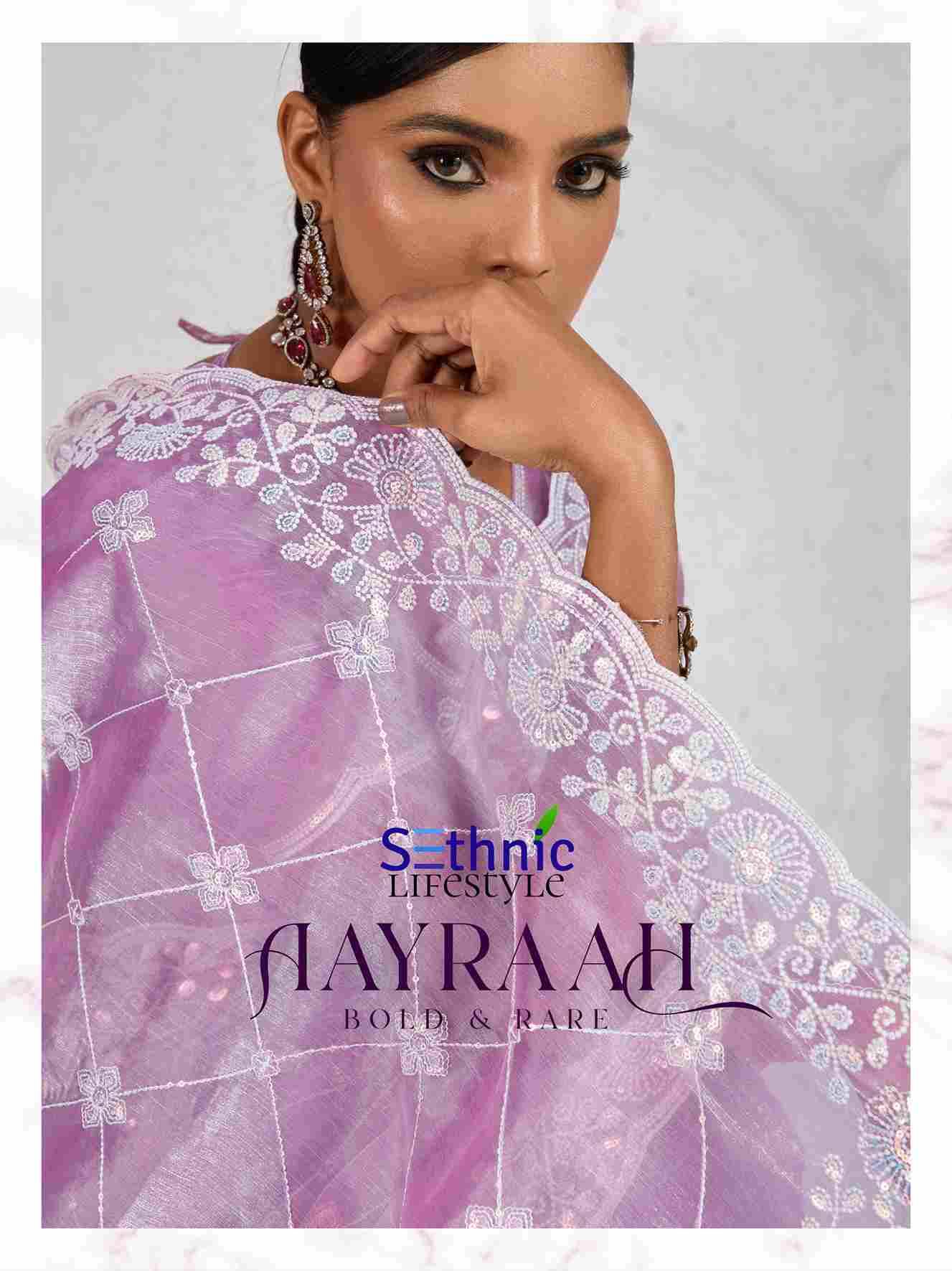 Aayraah By Sethnic 91001 To 91004 Series Indian Traditional Wear Collection Beautiful Stylish Fancy Colorful Party Wear & Occasional Wear Soft Burberry Sarees At Wholesale Price