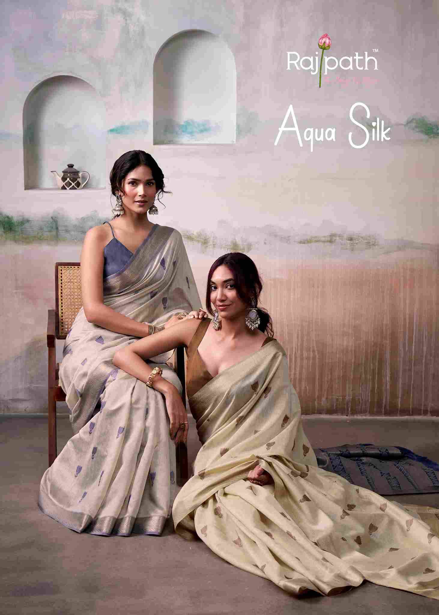 Aqua Silk By Rajpath 522 To 527 Series Indian Traditional Wear Collection Beautiful Stylish Fancy Colorful Party Wear & Occasional Wear Cotton Silk Sarees At Wholesale Price