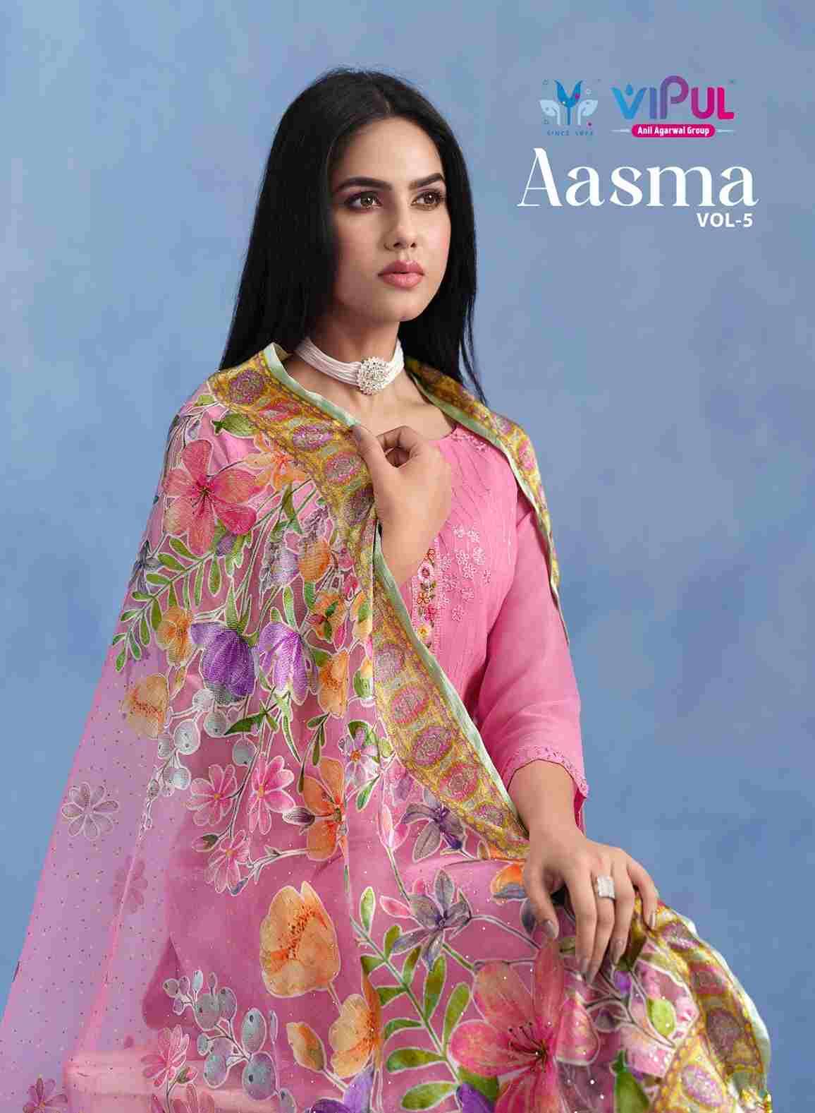 Aasma Vol-5 By Vipul Fashion 6391 To 6396 Series Beautiful Festive Suits Colorful Stylish Fancy Casual Wear & Ethnic Wear Catonic Dresses At Wholesale Price