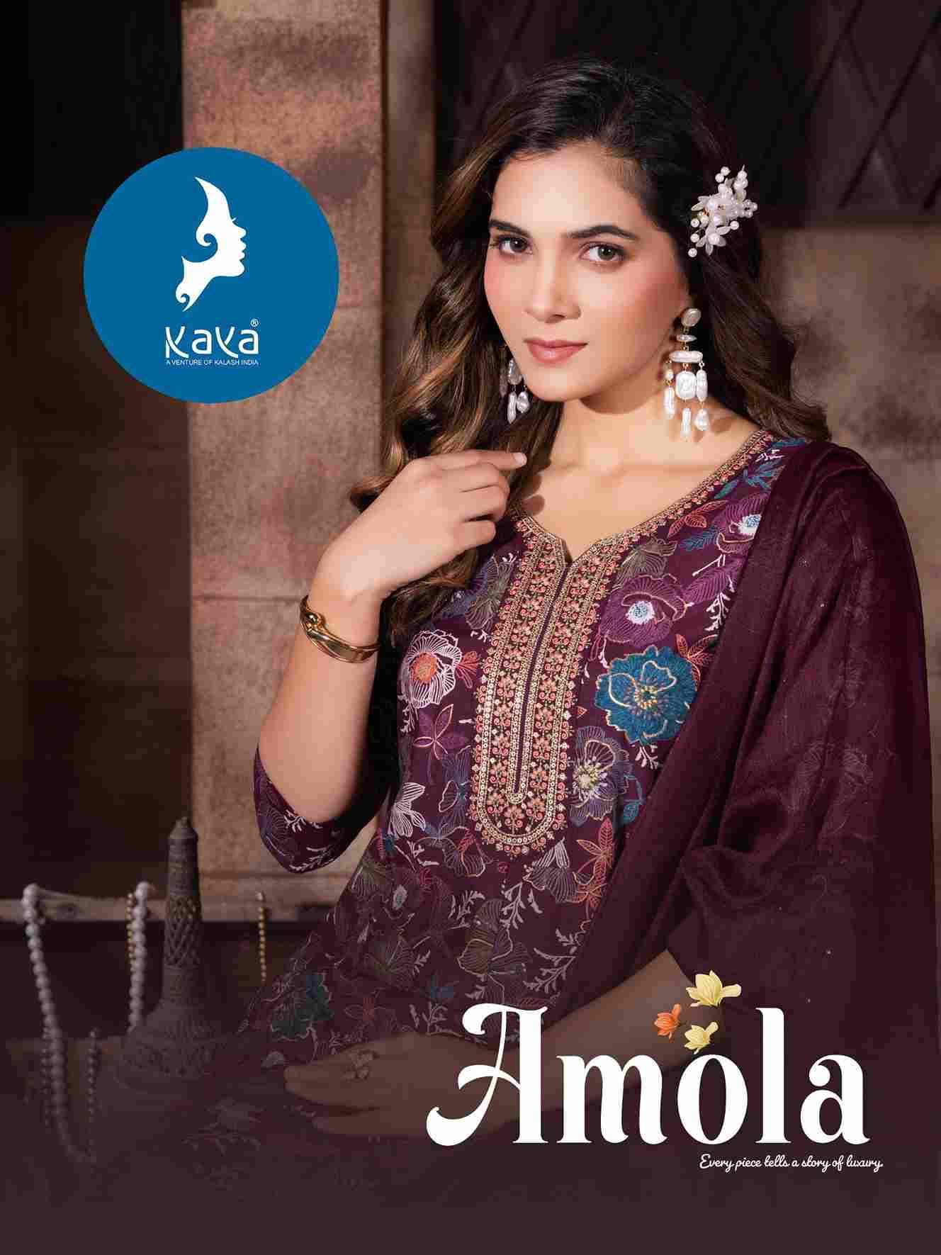 Amola By Kaya 01 To 06 Series Beautiful Stylish Festive Suits Fancy Colorful Casual Wear & Ethnic Wear & Ready To Wear Vartican Dresses At Wholesale Price