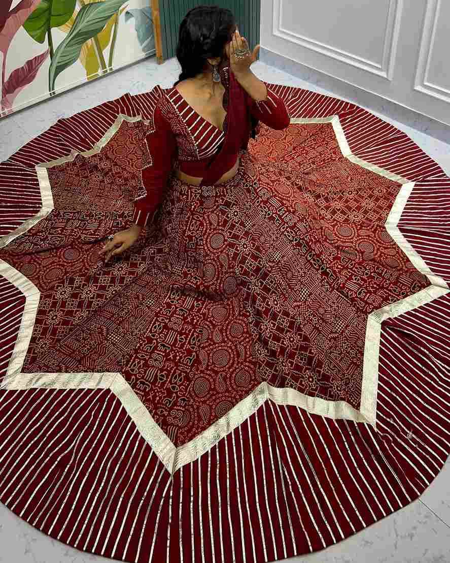 Ah-Kutchhi Leriya By Fashid Wholesale 01 To 02 Series Navratri Wear Collection Beautiful Stylish Colorful Fancy Party Wear & Occasional Wear Pure Kutchhi Print Lehengas At Wholesale Price