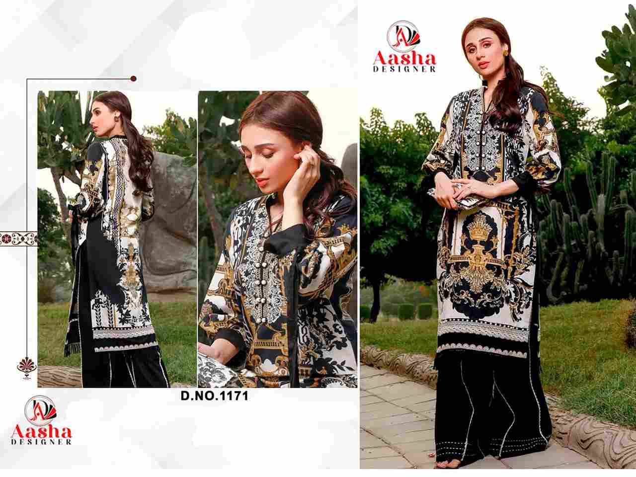 Aasha Hit Design 1171 By Aasha Designer Wholesale Designer Pakistani Suits Collection Beautiful Stylish Fancy Colorful Party Wear & Occasional Wear Pure Cotton Dresses At Wholesale Price