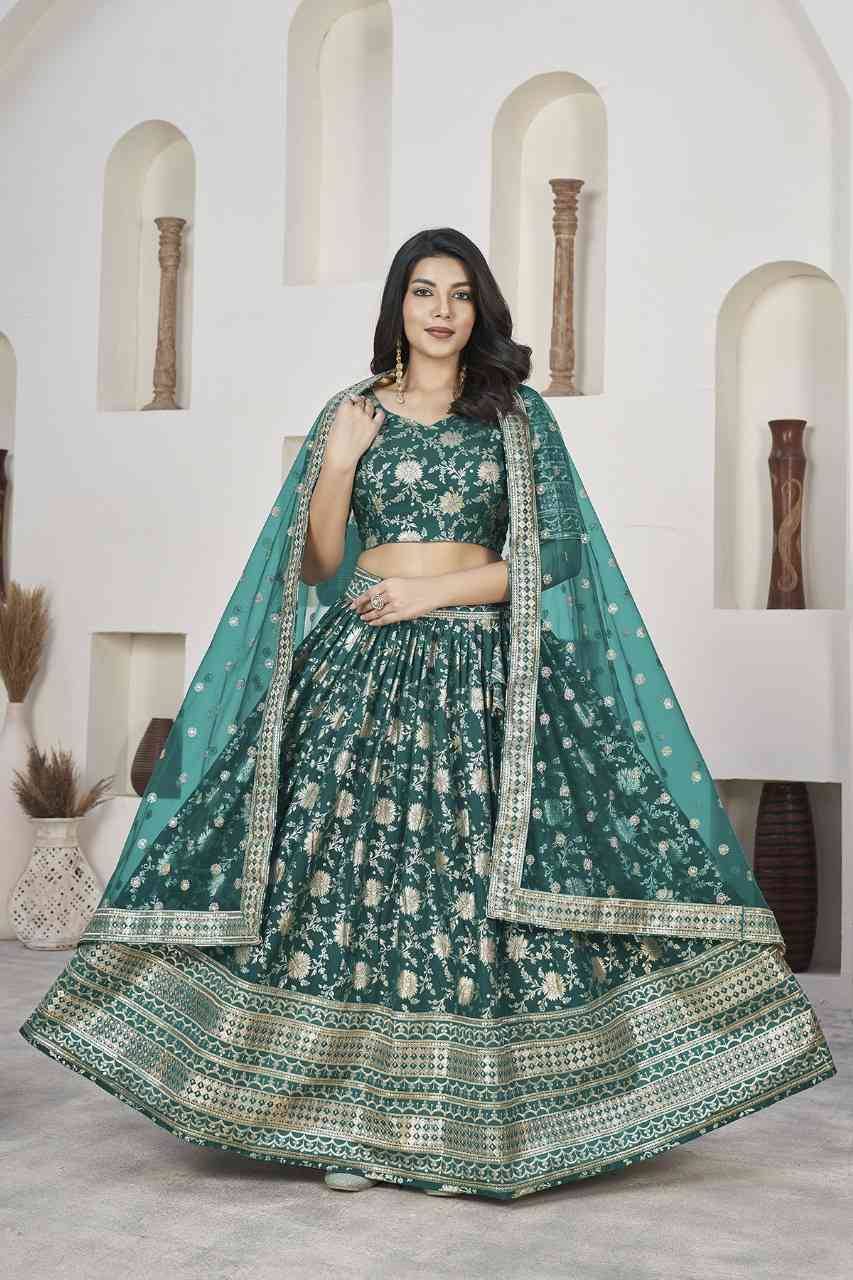 Aalisha Vol-1 By Fashid Wholesale Designer Beautiful Navratri Collection Occasional Wear & Party Wear Dola Jacquard Lehengas At Wholesale Price