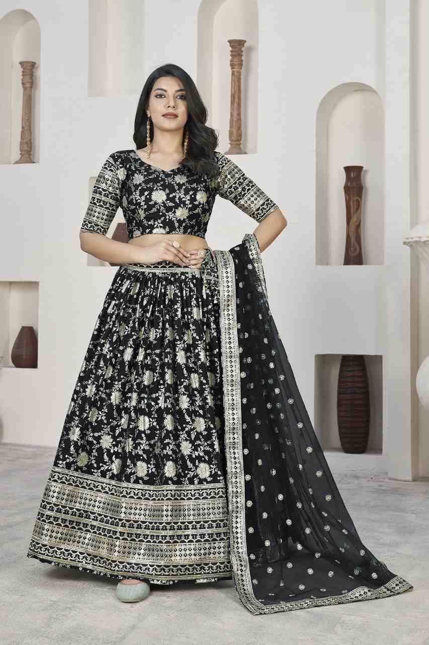 Aalisha 1015 By Fashid Wholesale Designer Beautiful Navratri Collection Occasional Wear & Party Wear Dola Jacquard Lehengas At Wholesale Price