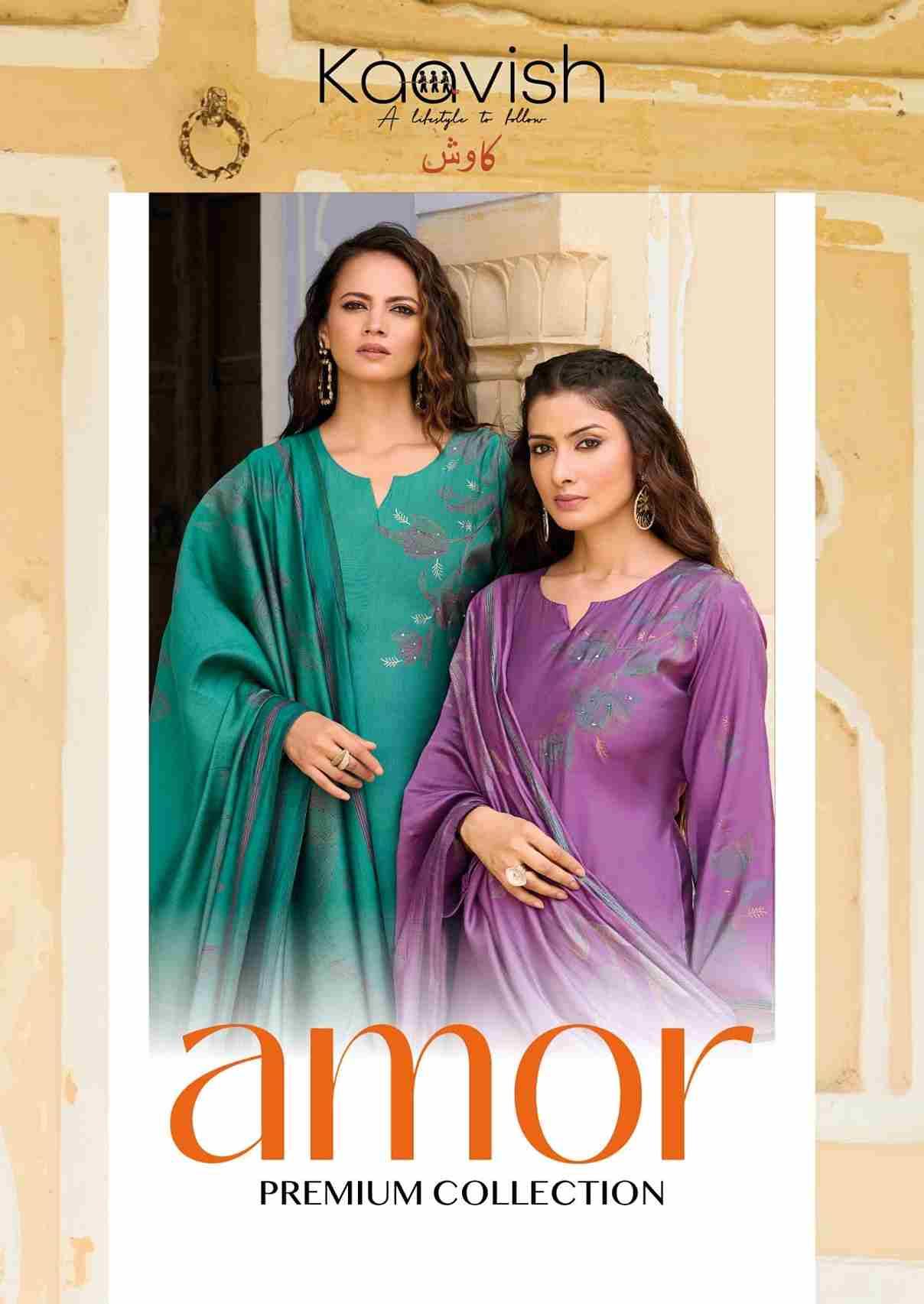 Amor By Kaavish 1741 To 1744 Series Beautiful Festive Suits Colorful Stylish Fancy Casual Wear & Ethnic Wear Pure Muslin Silk Dresses At Wholesale Price