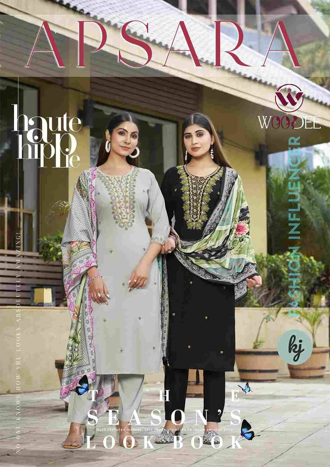 Apsara By Woodee 1001 To 1006 Series Designer Stylish Fancy Colorful Beautiful Party Wear & Ethnic Wear Collection Premium Rayon Dresses At Wholesale Price