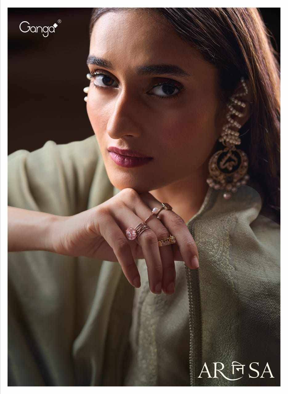 Arnisa By Ganga Fashion 2297 To 2302 Series Beautiful Festive Suits Colorful Stylish Fancy Casual Wear & Ethnic Wear Pure Bemberg Silk Dresses At Wholesale Price