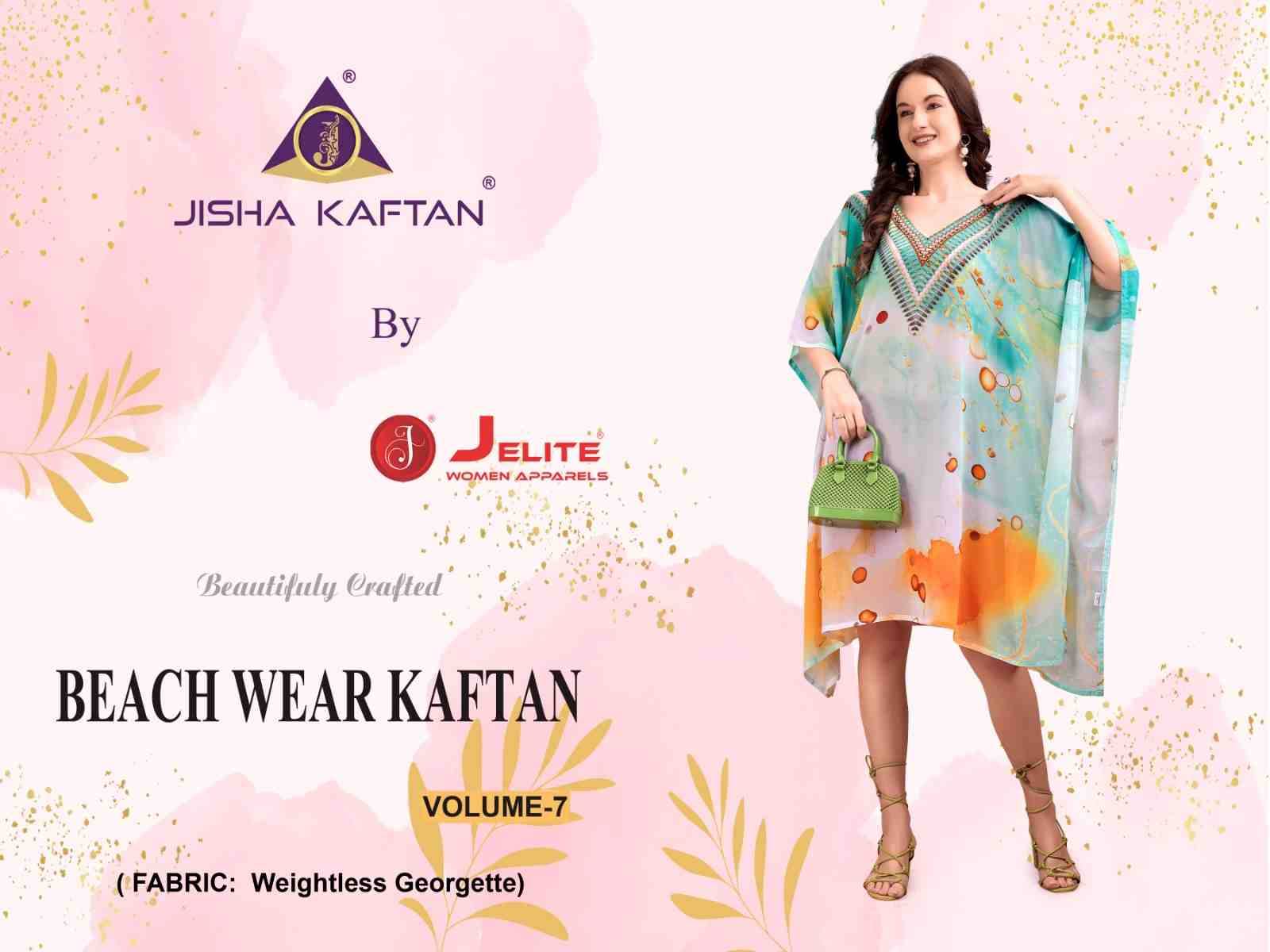 Beach Wear Kaftan Vol-7 By Jelite 349  To 356 Series Designer Stylish Fancy Colorful Beautiful Party Wear & Ethnic Wear Collection Weightless Georgette Kaftan At Wholesale Price