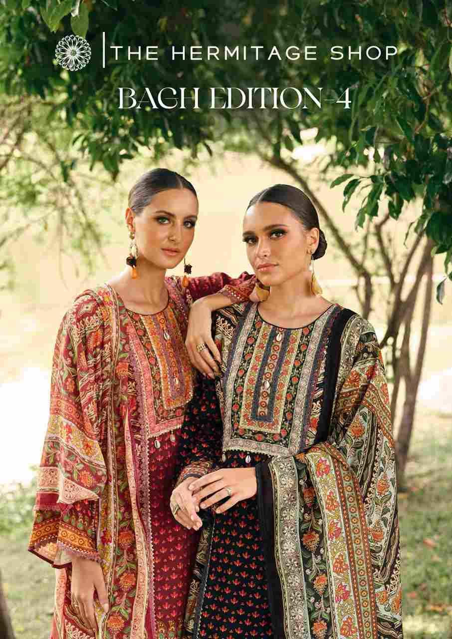 Bagh Vol-4 By The Hermitage Shop 01 To 06 Series Beautiful Festive Suits Colorful Stylish Fancy Casual Wear & Ethnic Wear Pure Lawn Dresses At Wholesale Price