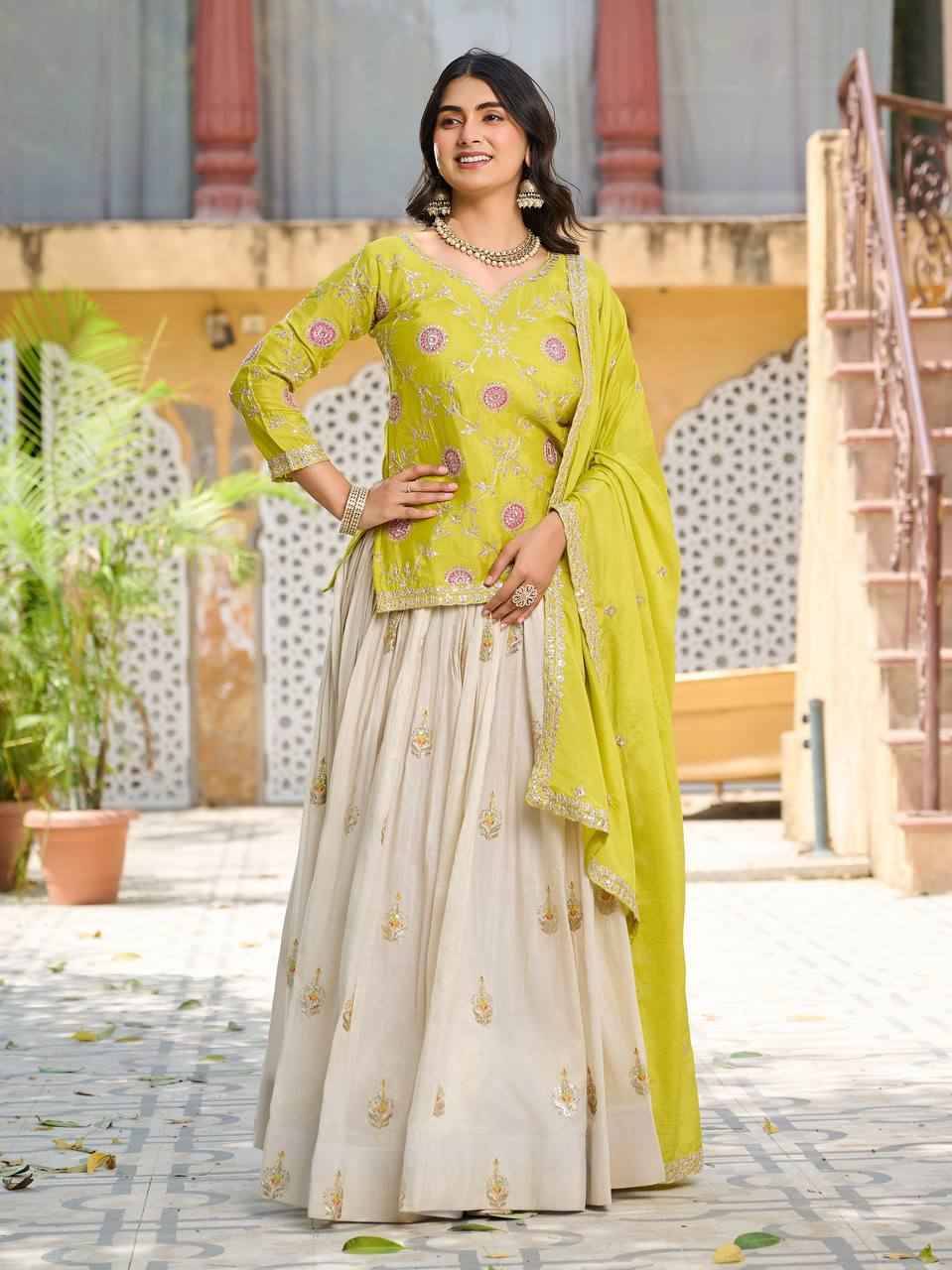 Chakori By PC 01 To 02 Series Festive Wear Collection Beautiful Stylish Colorful Fancy Party Wear & Occasional Wear Tissue Silk Lehengas At Wholesale Price