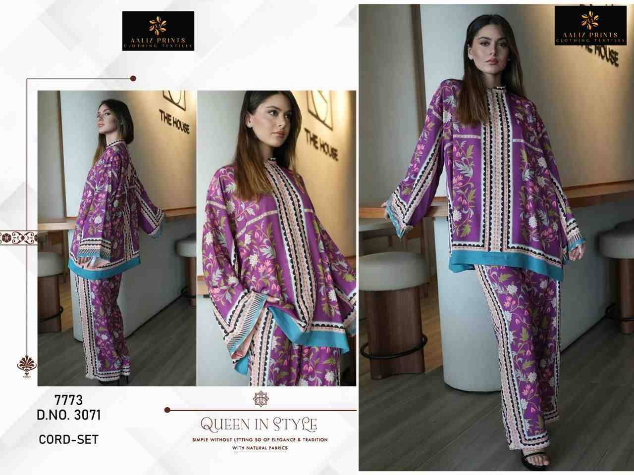 Cord Set Vol-6 By Aaliz Prints 3070 To 3071 Series Designer Stylish Fancy Colorful Beautiful Party Wear & Ethnic Wear Collection Lawn Print Co-Ord At Wholesale Price