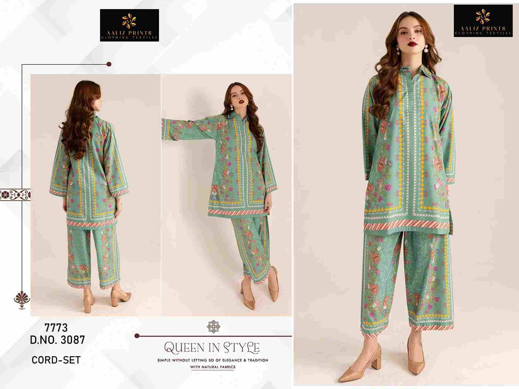 Cord Set Vol-8 By Aaliz Prints 3086 To 3088 Series Designer Stylish Fancy Colorful Beautiful Party Wear & Ethnic Wear Collection Lawn Print Co-Ord At Wholesale Price