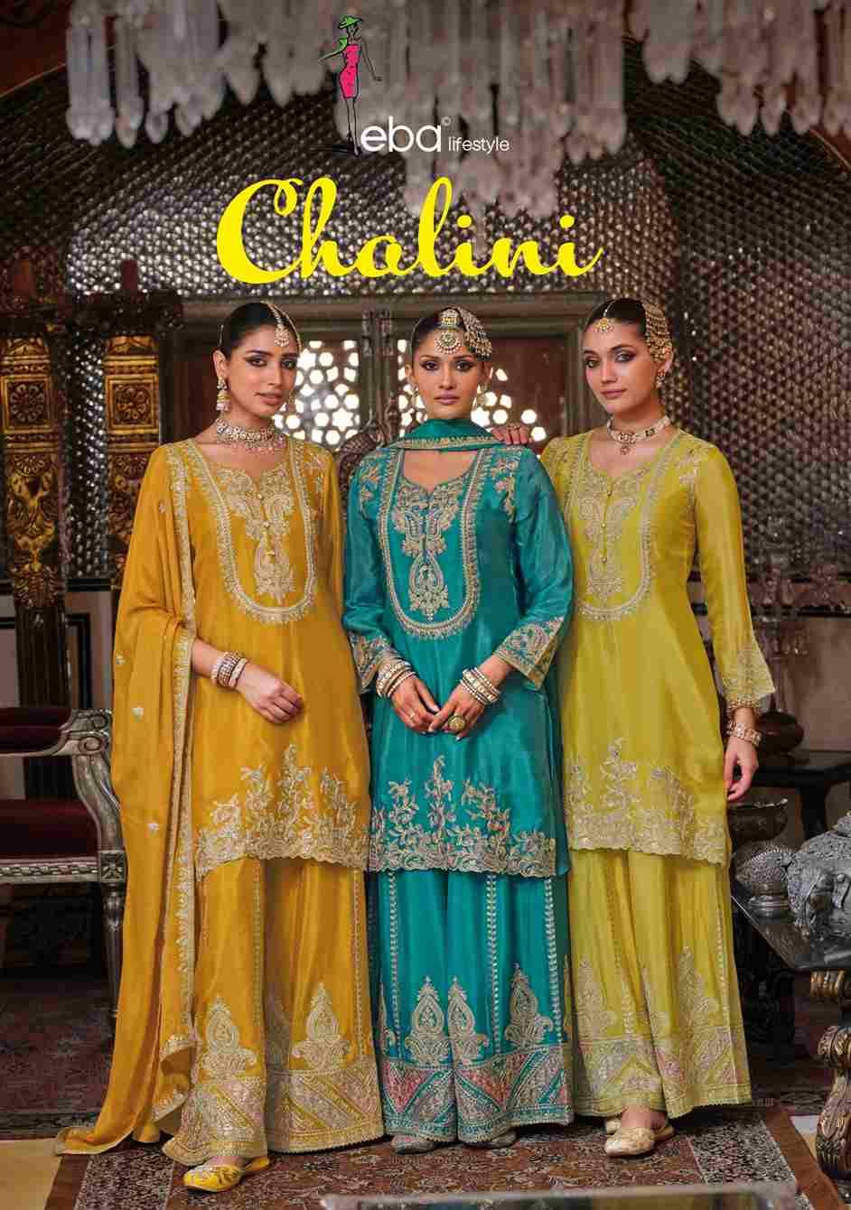 Chalini By Eba Lifestyle 1948 To 1950 Series Designer Sharara Suits Collection Beautiful Stylish Fancy Colorful Party Wear & Occasional Wear Heavy Chinnon Dresses At Wholesale Price