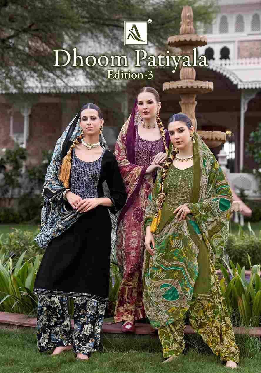 Dhoom Patiyala Vol-3 By Alok Suit 2051-860-01 To 2051-860-08 Series Beautiful Festive Suits Colorful Stylish Fancy Casual Wear & Ethnic Wear Pure Viscose Rayon Dresses At Wholesale Price