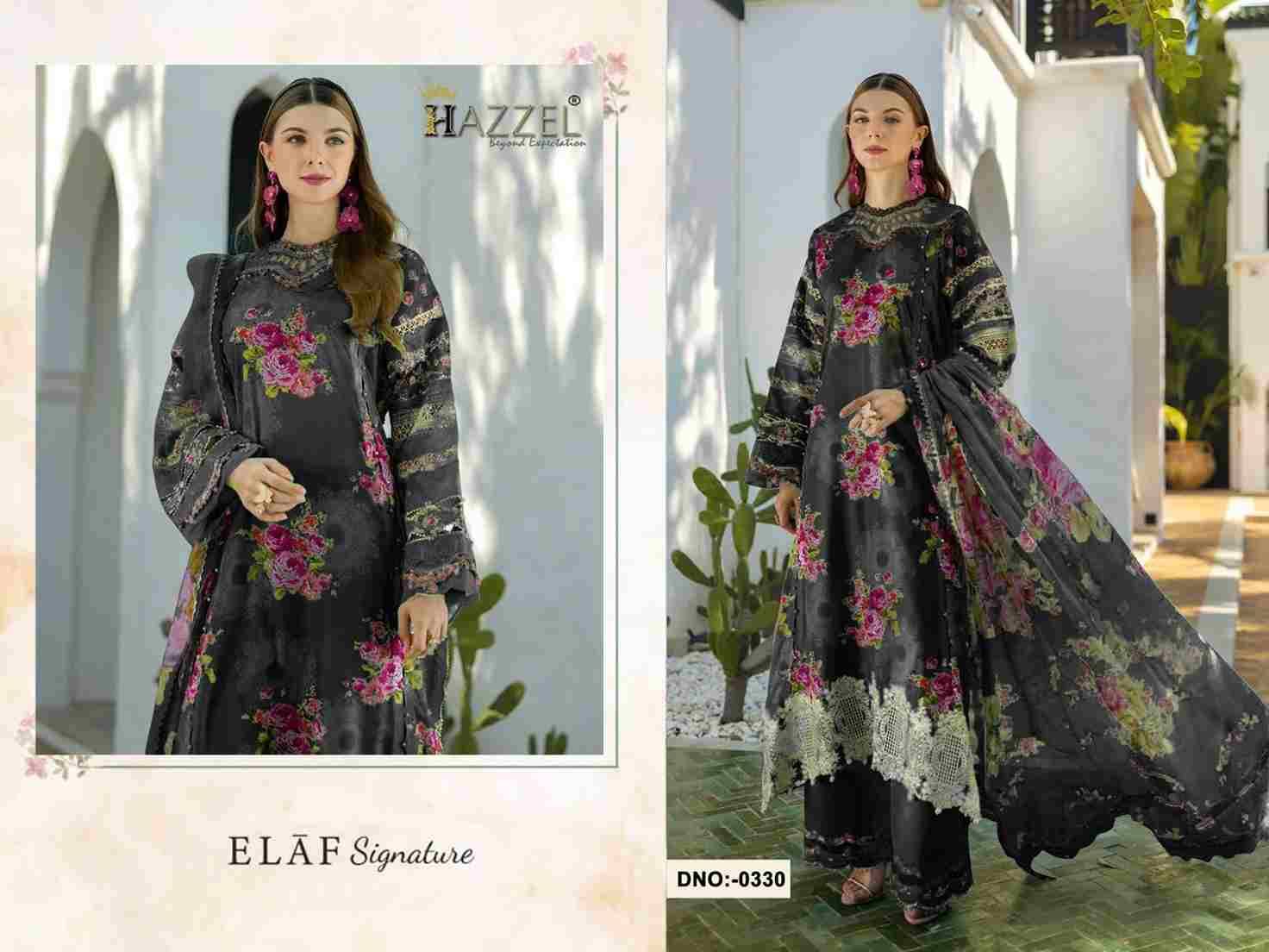 Elaf Signature By Hazzel 0329 To 0330 Series Pakistani Suits Collection Beautiful Stylish Fancy Colorful Party Wear & Occasional Wear Pure Cotton Dresses At Wholesale Price