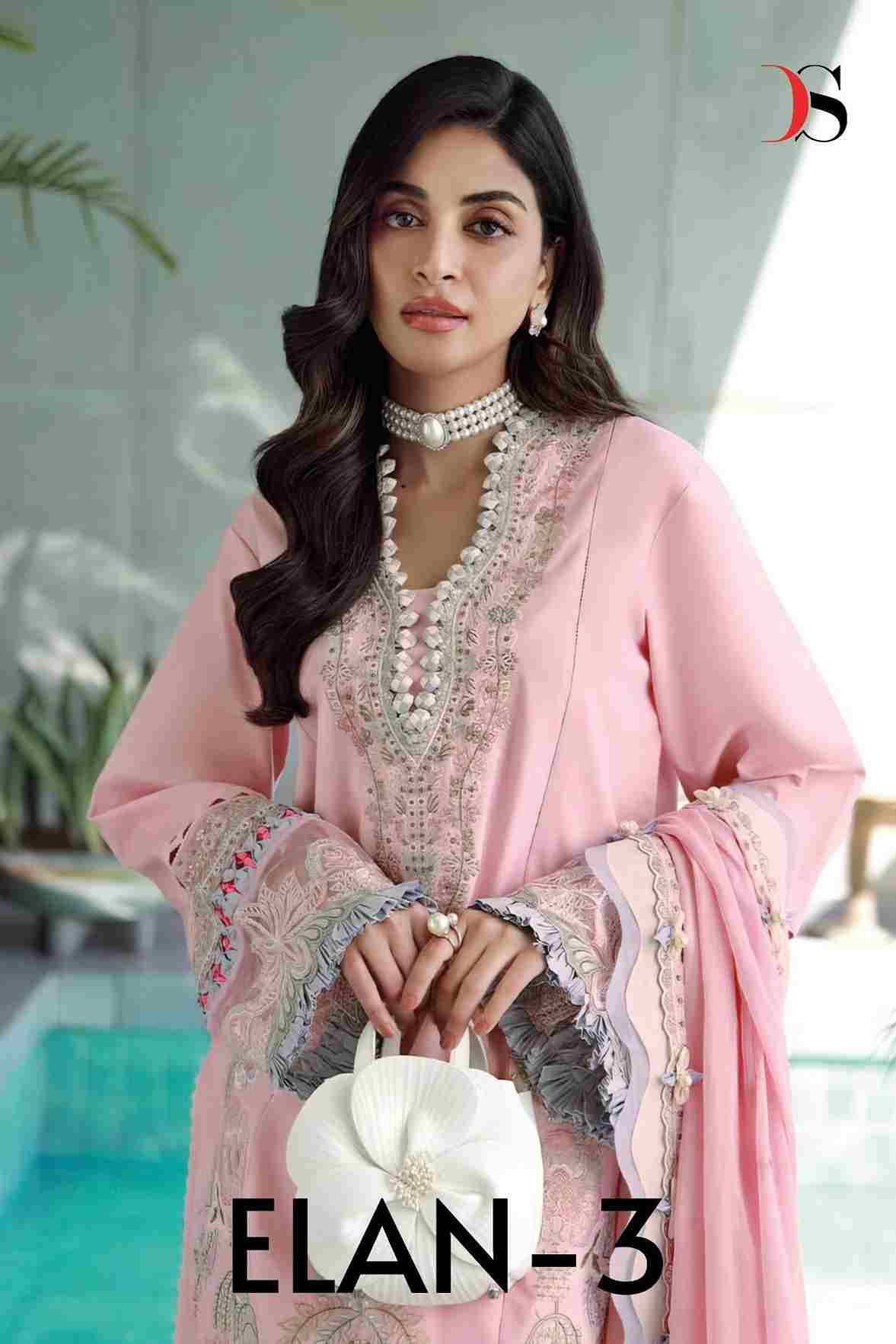 Elan Vol-3 By Deepsy Suits 1191 To 1196 Series Designer Pakistani Suits Beautiful Fancy Stylish Colorful Party Wear & Occasional Wear Pure Cotton Dresses At Wholesale Price