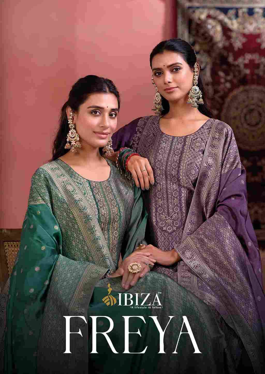 Freya By Ibiza 1901 To 1904 Series Designer Festive Suits Beautiful Fancy Stylish Colorful Party Wear & Occasional Wear Pure Bangalori Silk Jacquard Dresses At Wholesale Price