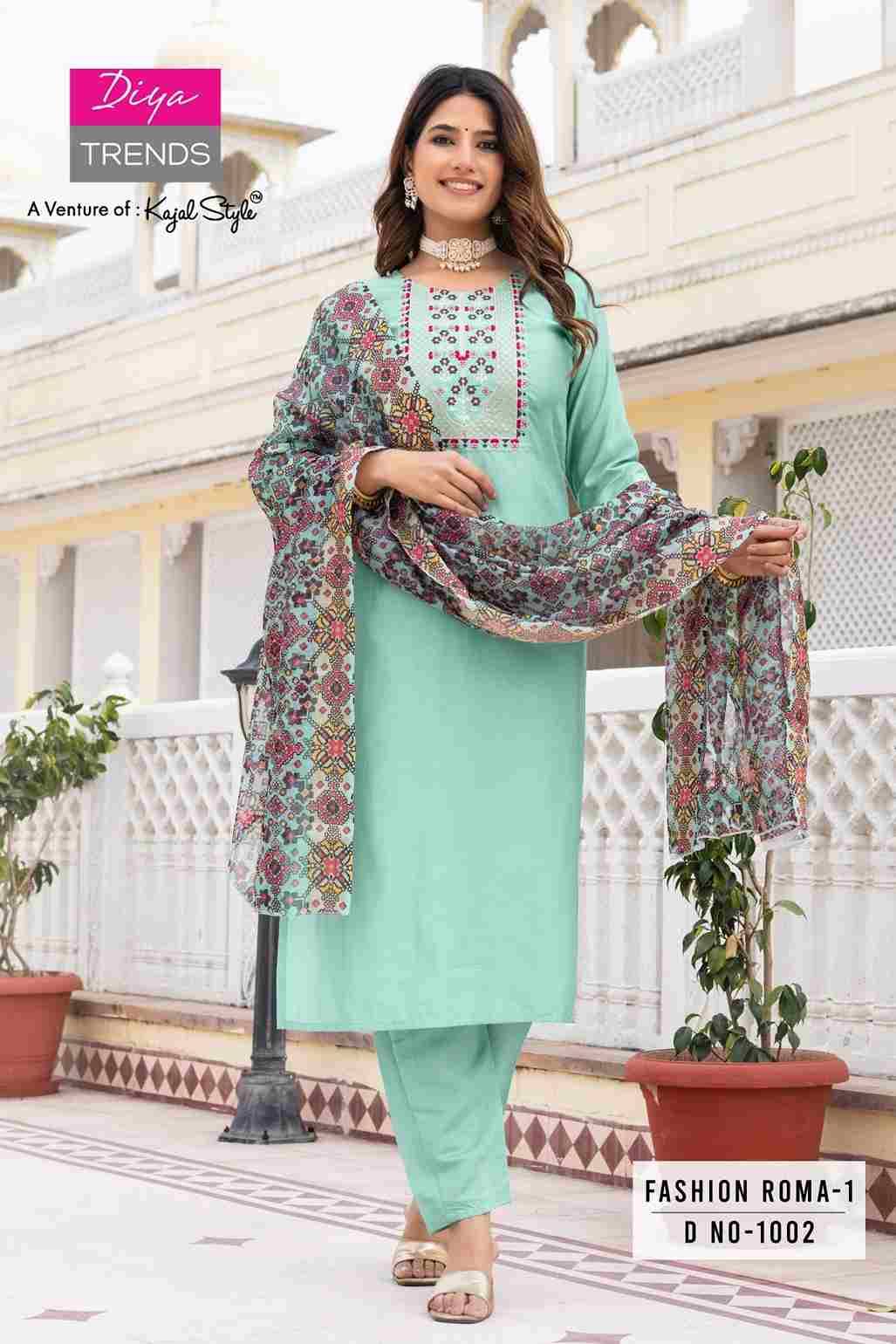 Fashion Roma Vol-1 By Diya Trends 1001 To 1008 Series Beautiful Festive Suits Colorful Stylish Fancy Casual Wear & Ethnic Wear Roman Silk Dresses At Wholesale Price