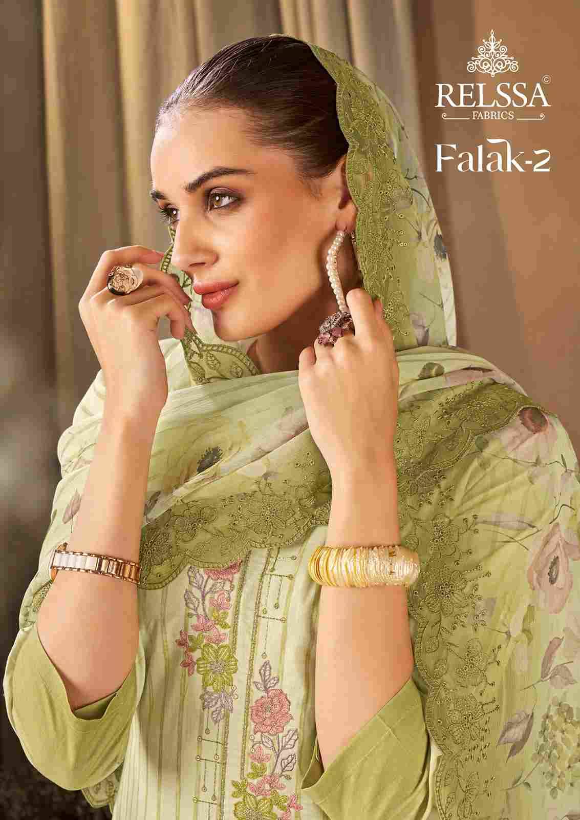Falak Vol-2 By Relssa Fabrics 201 To 204 Series Beautiful Festive Suits Colorful Stylish Fancy Casual Wear & Ethnic Wear Lawn Cotton Embroidery Dresses At Wholesale Price