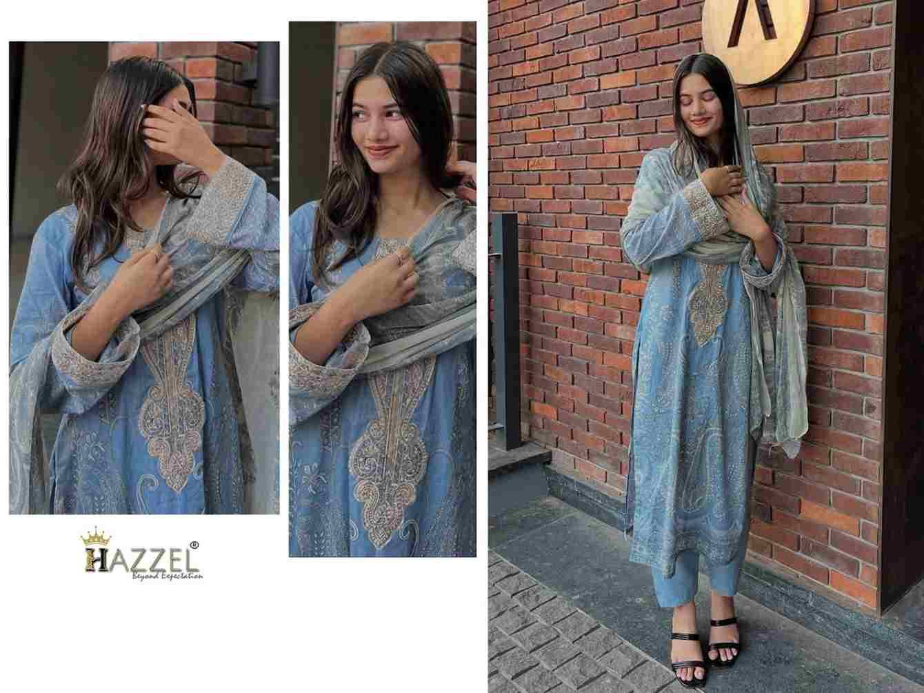 Hazzel Hit Design 0337 By Hazzel Beautiful Pakistani Suits Stylish Fancy Colorful Party Wear & Occasional Wear Pure Cotton Embroidery Dresses At Wholesale Price