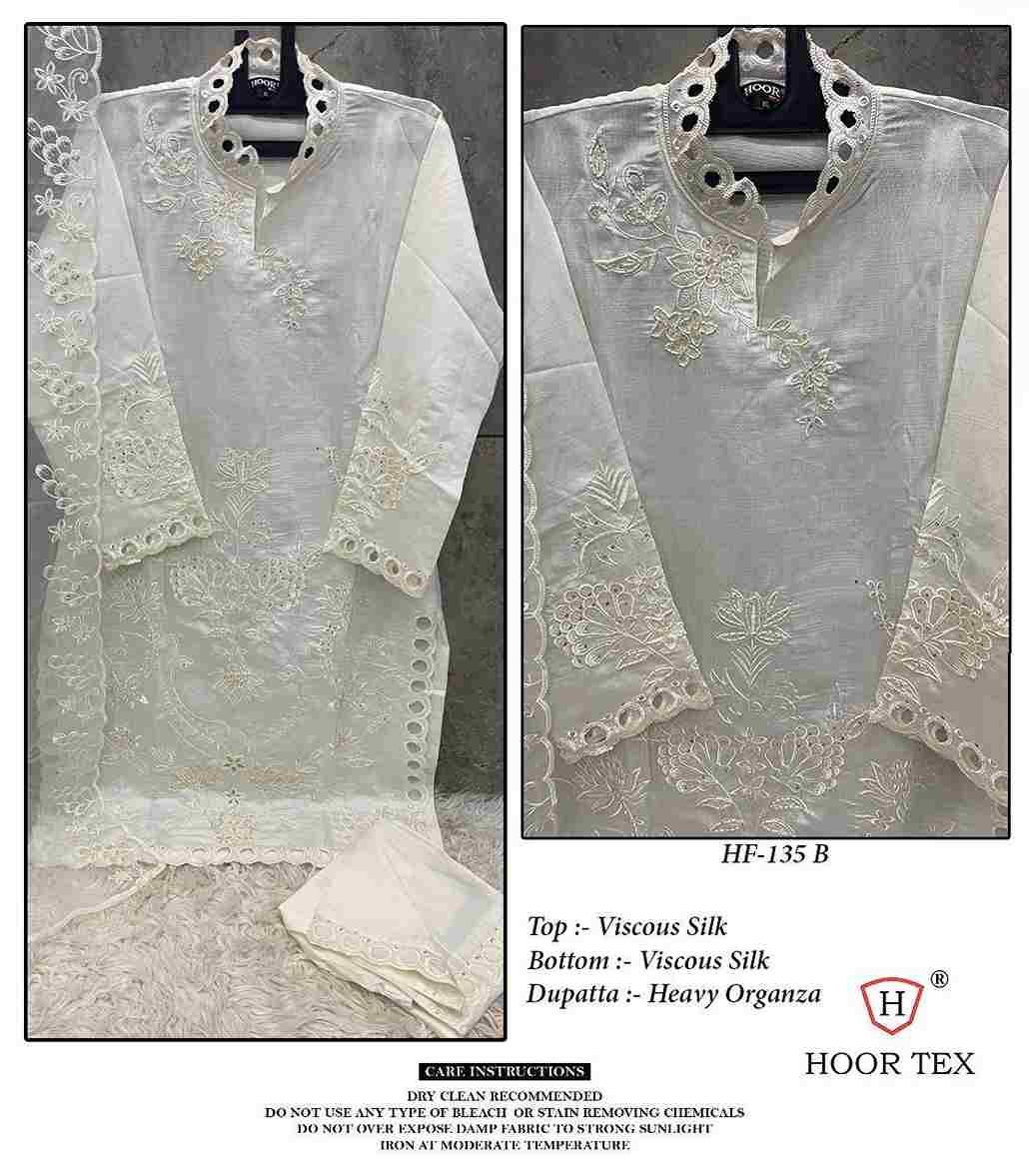 Hoor Tex Hit Design HF-135 Colours By Hoor Tex HF-135-A To HF-135-C Series Designer Festive Pakistani Suits Collection Beautiful Stylish Fancy Colorful Party Wear & Occasional Wear Viscose Silk Dresses At Wholesale Price