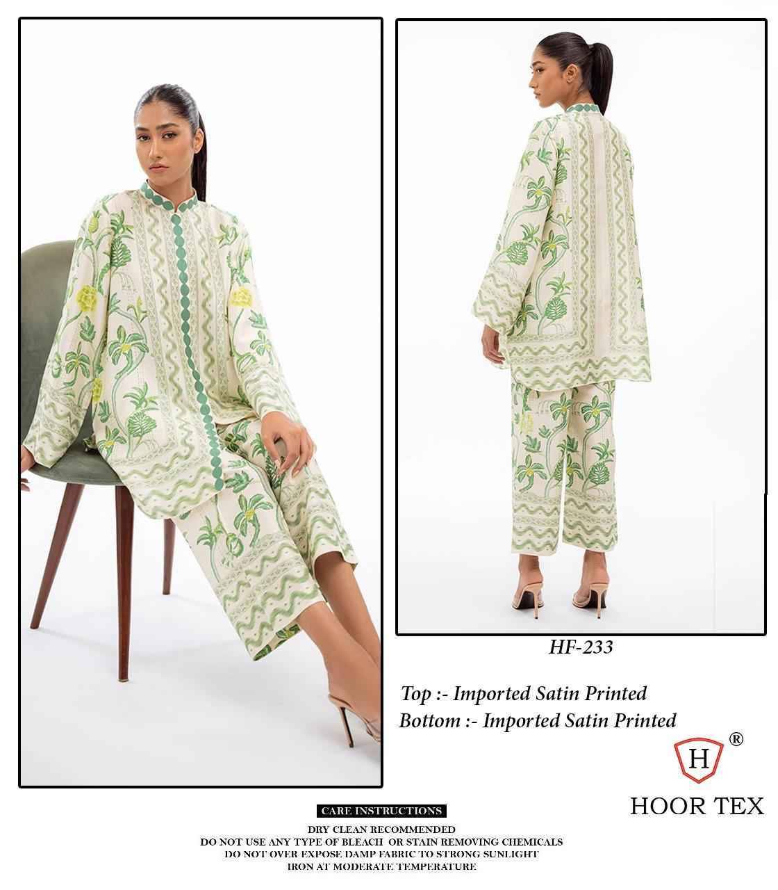 Hoor Tex HF-232 Series By Hoor Tex HF-232 to HF-235 Series Designer Stylish Fancy Colorful Beautiful Casual Wear & Ethnic Wear Imported Cotton Co-Ord At Wholesale Price