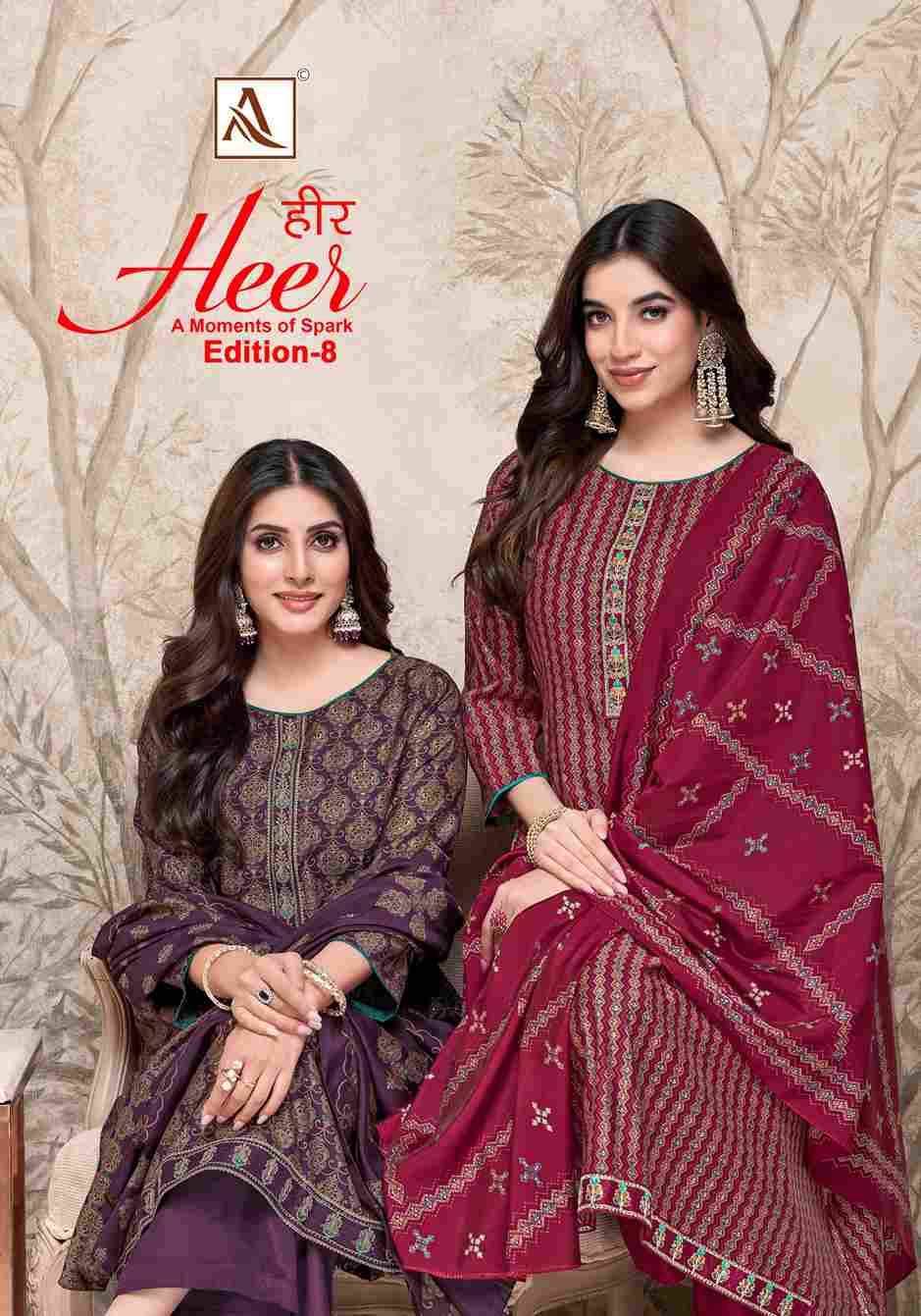 Heer Vol-8 By Alok Suit 2036-859-01 To 2036-859-06 Series Beautiful Festive Suits Colorful Stylish Fancy Casual Wear & Ethnic Wear Pure Modal Dresses At Wholesale Price