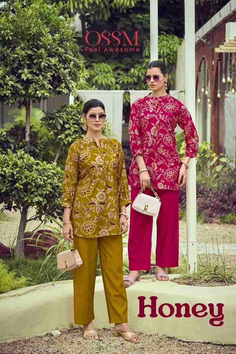 Honey By Ossm 1001 To 1006 Series Designer Stylish Fancy Colorful Beautiful Party Wear & Ethnic Wear Collection Vetican Co-Ord At Wholesale Price