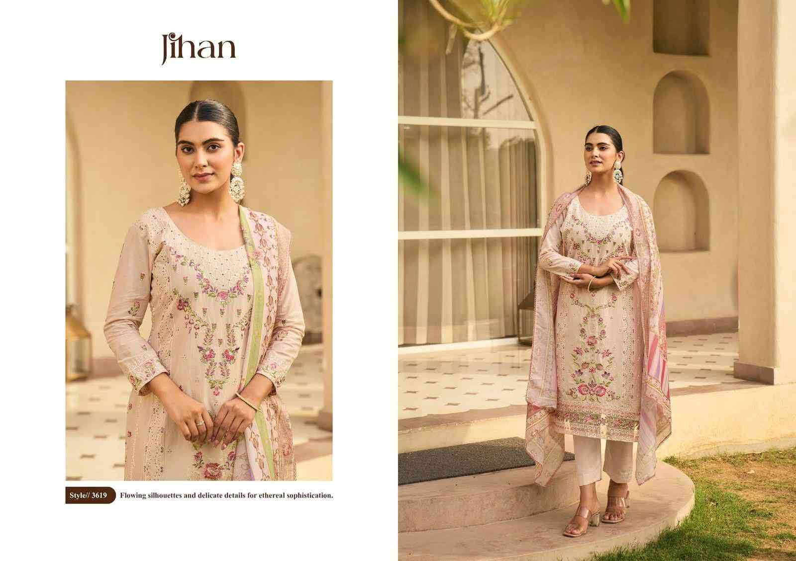 Jihan Hit Design 3619 By Jihan Beautiful Stylish Pakistani Suits Fancy Colorful Casual Wear & Ethnic Wear & Ready To Wear Pure Cotton Print With Embroidery Dresses At Wholesale Price