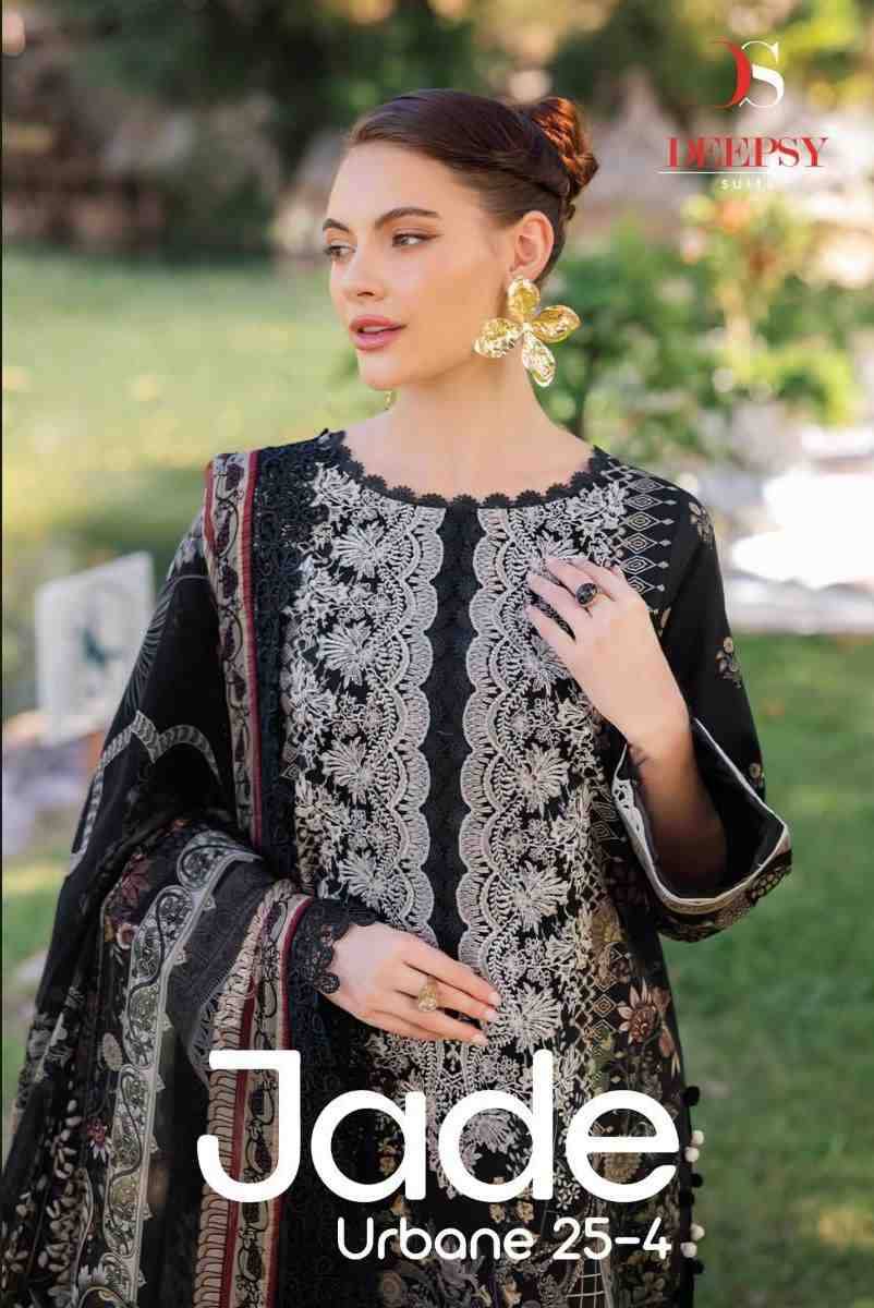 Jade Urbane-25 Vol-4 By Deepsy Suits 1271 To 1278 Series Pakistani Stylish Beautiful Colourful Printed & Embroidered Party Wear & Occasional Wear Pure Cotton Dresses At Wholesale Price