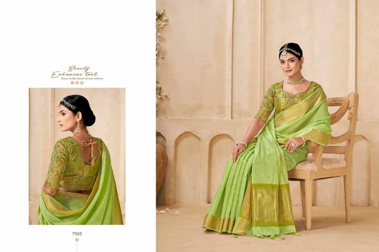 Kia By Kira 7501 To 7506 Series Indian Traditional Wear Collection Beautiful Stylish Fancy Colorful Party Wear & Occasional Wear Pure Viscose Sarees At Wholesale Price