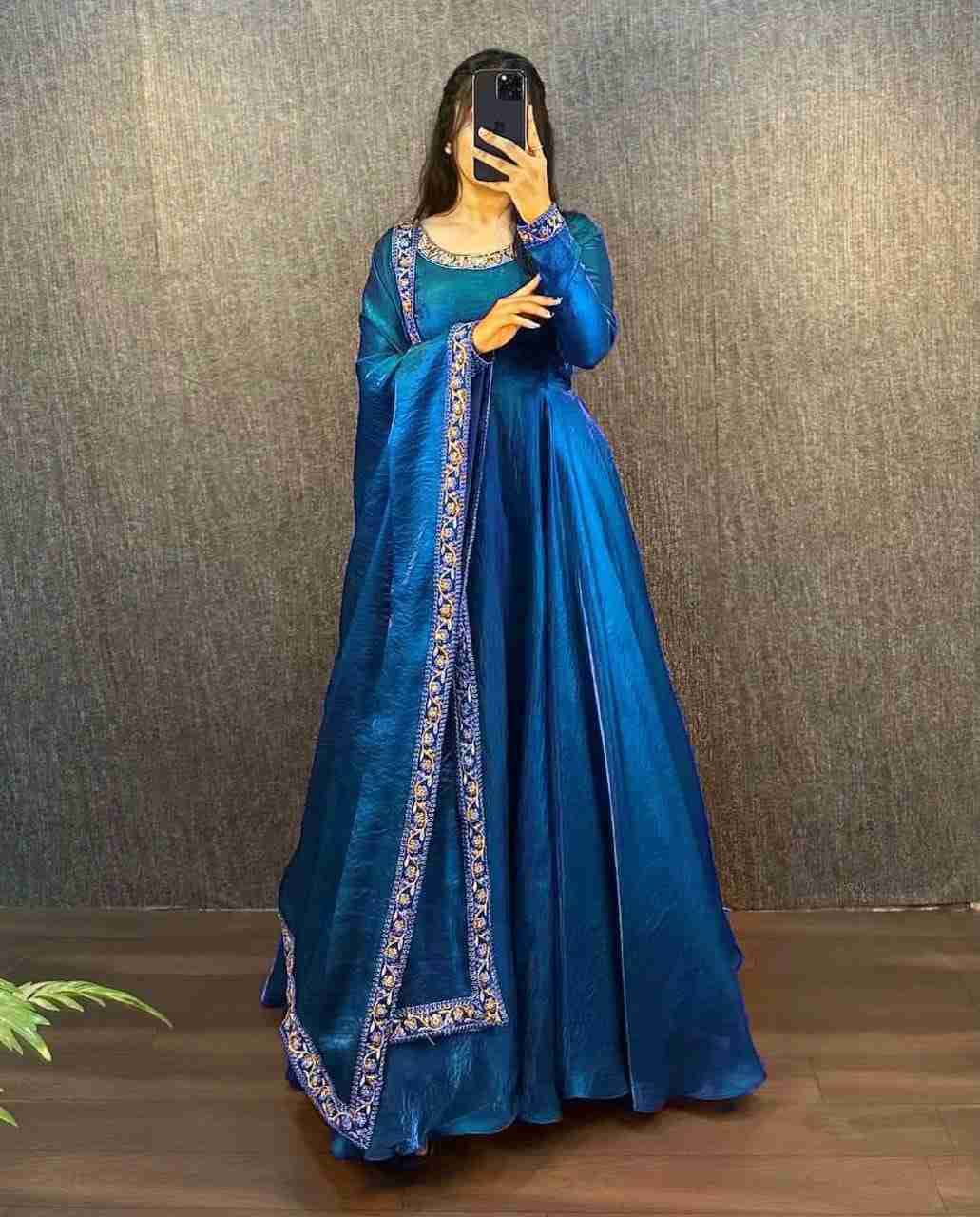 Kl-23 By Fashid Wholesale 01 To 04 Series Designer Beautiful Collection Occasional Wear & Party Wear Heavy Fendy Silk Gowns At Wholesale Price