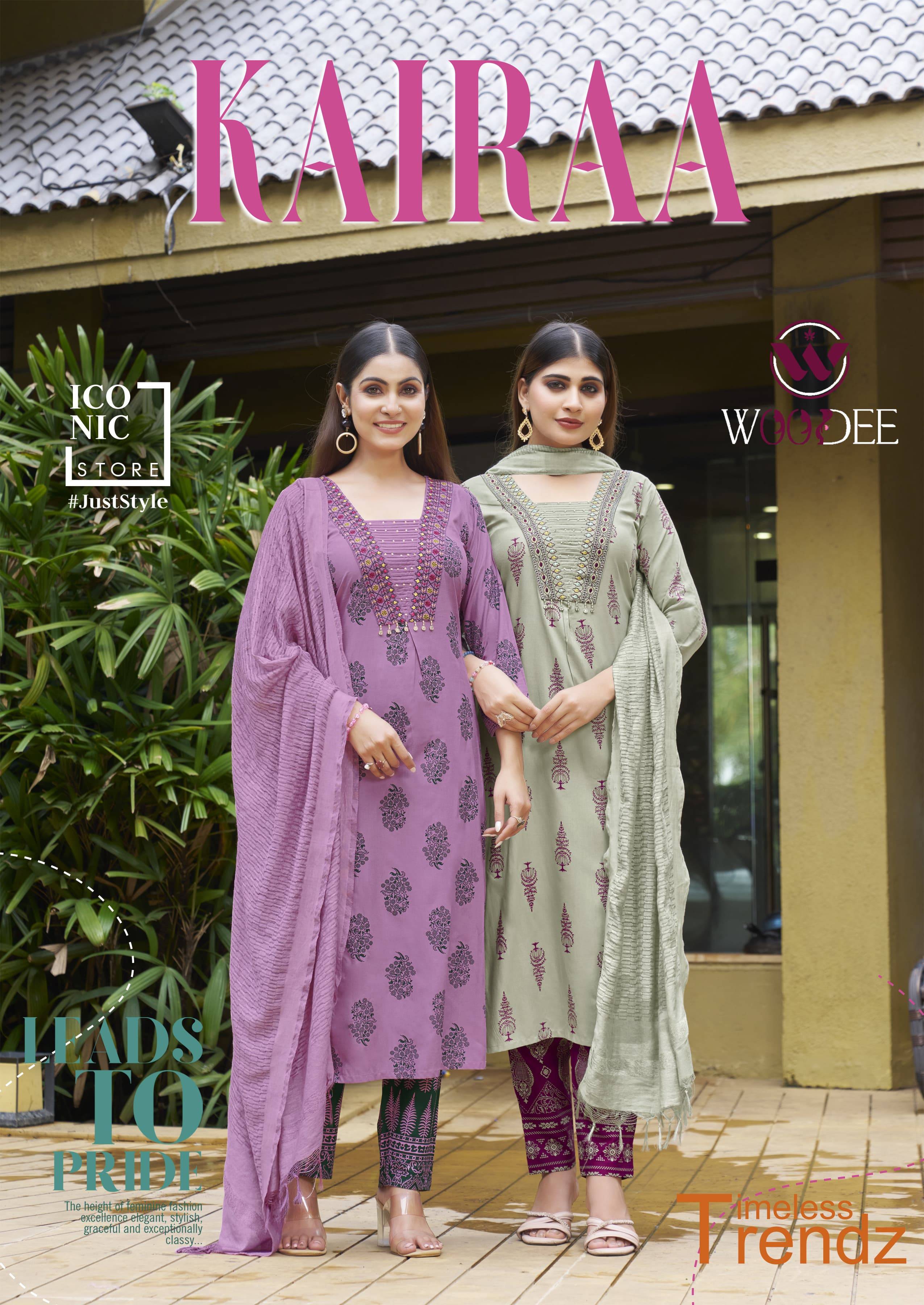Kairaa By Woodee 1001 To 1006 Series Designer Stylish Fancy Colorful Beautiful Party Wear & Ethnic Wear Collection Premium Rayon Dresses At Wholesale Price